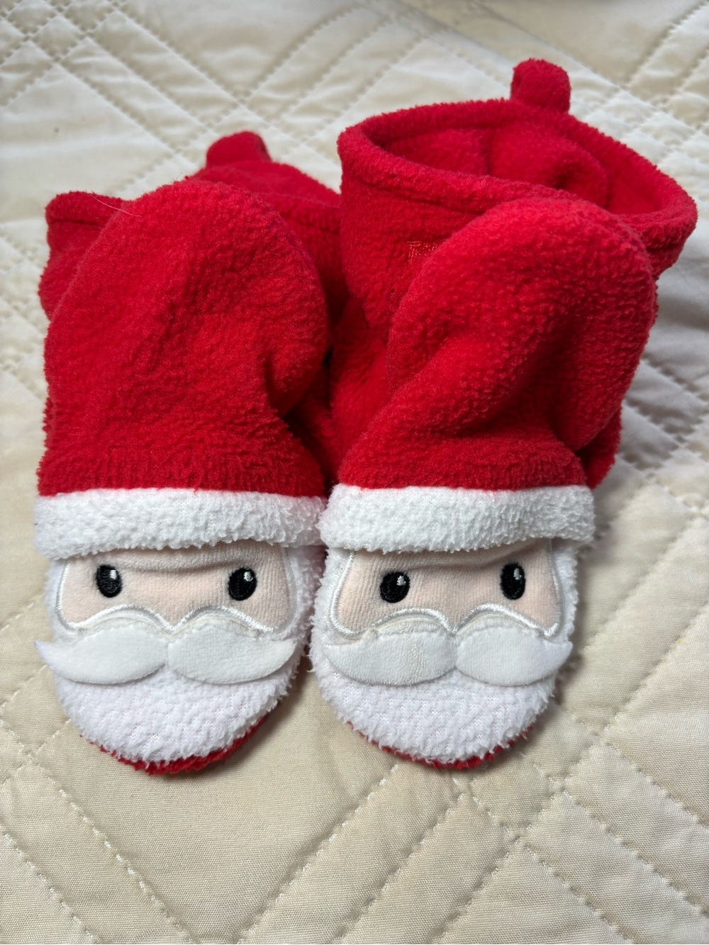 18-24M Fleece Santa Slipper Booties